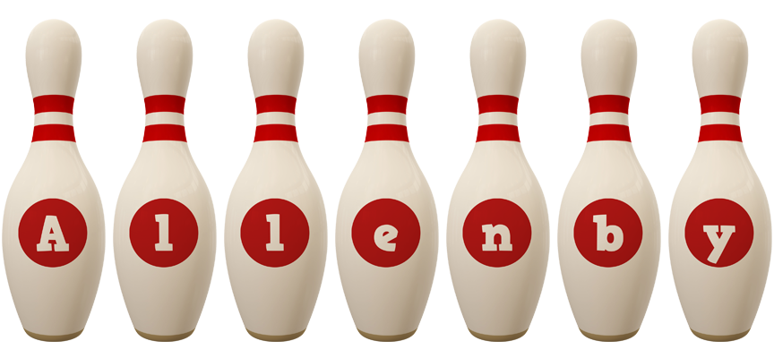 Allenby bowling-pin logo