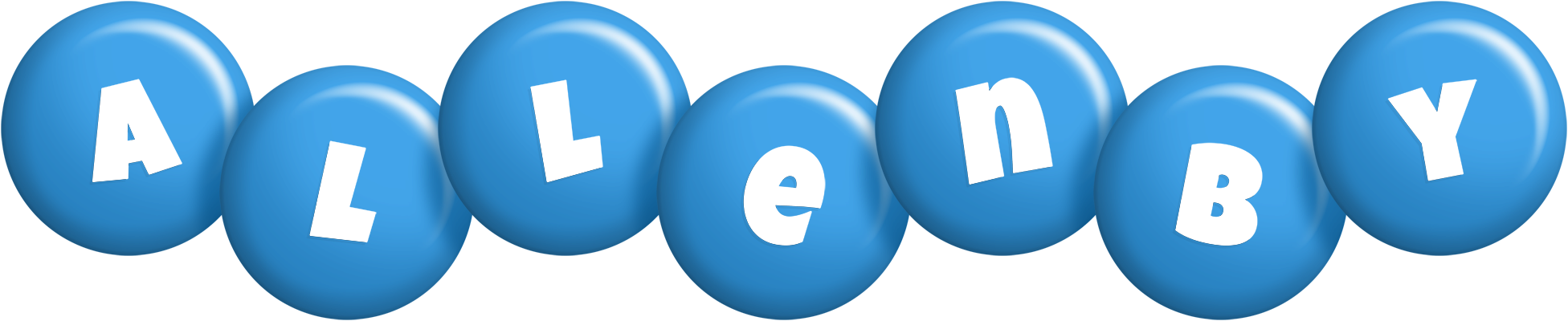 Allenby candy-blue logo