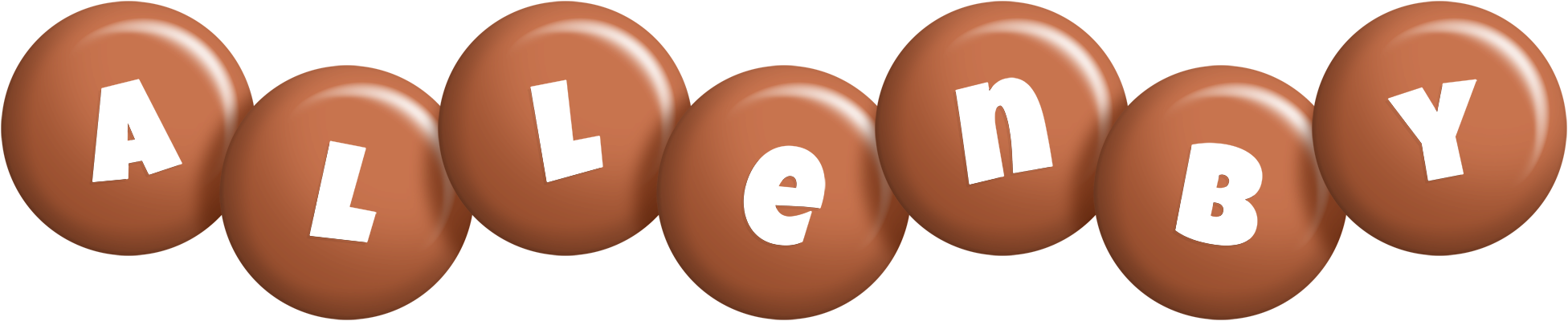 Allenby candy-brown logo