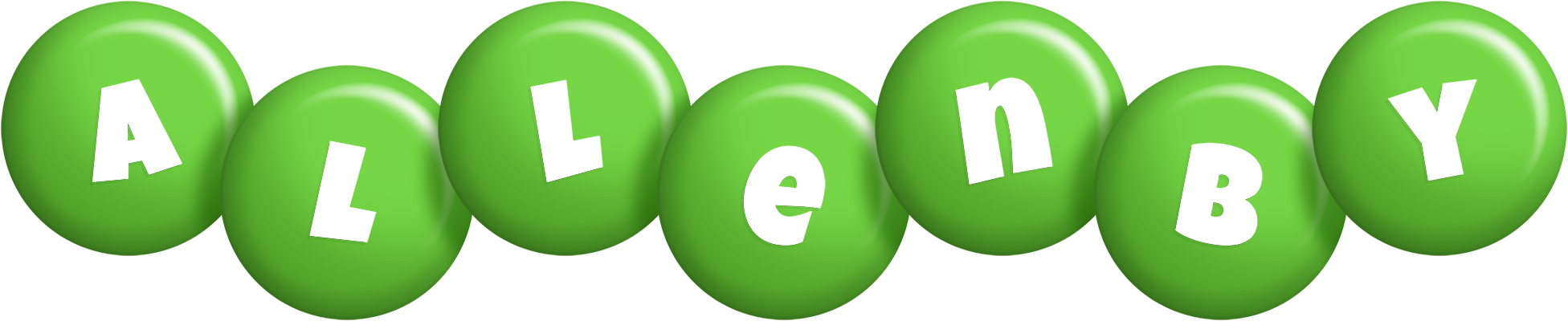 Allenby candy-green logo