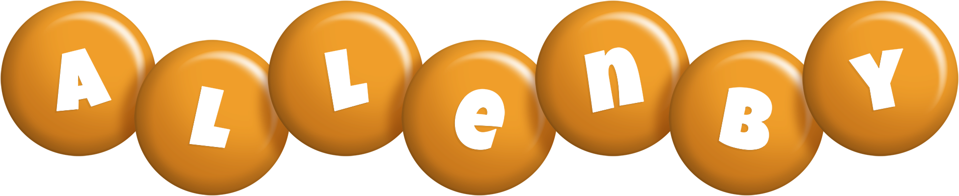 Allenby candy-orange logo