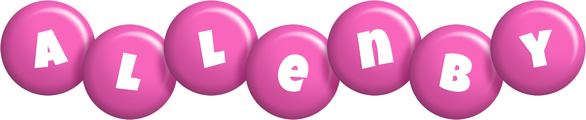 Allenby candy-pink logo