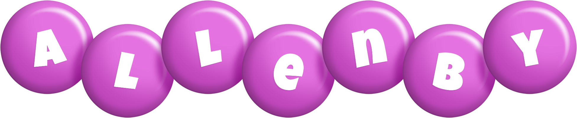 Allenby candy-purple logo