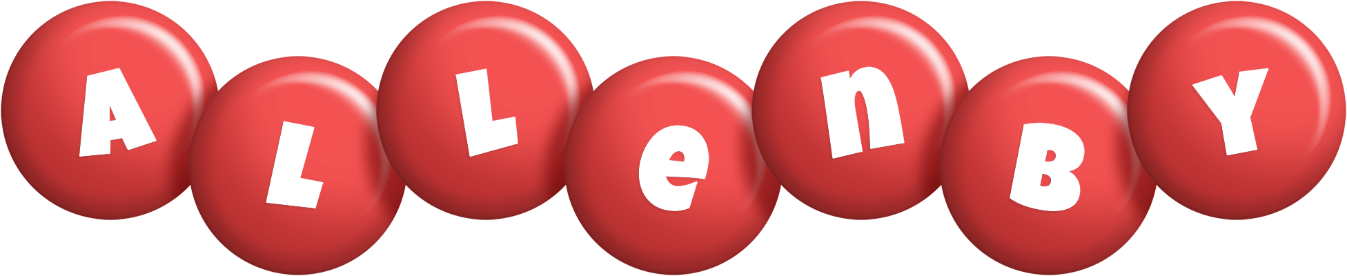 Allenby candy-red logo
