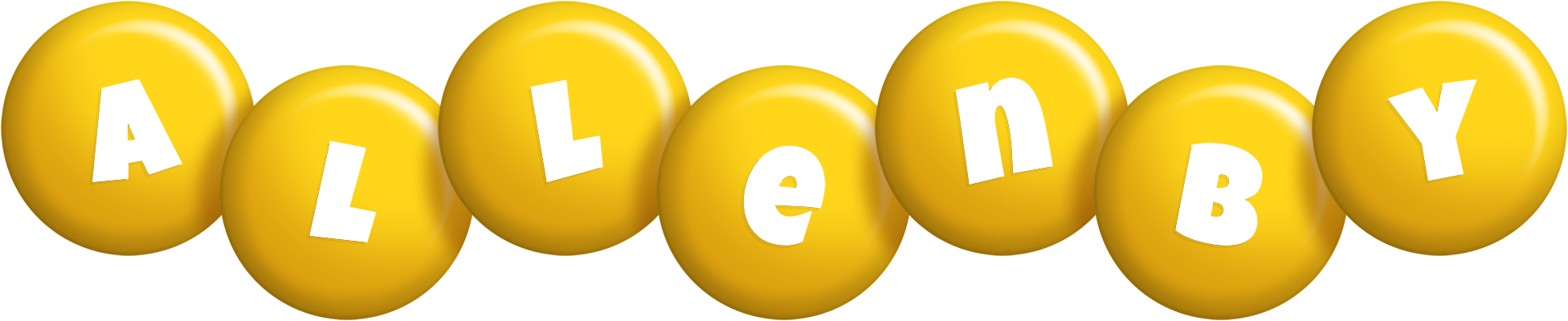 Allenby candy-yellow logo