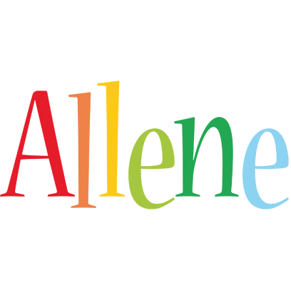 Allene birthday logo