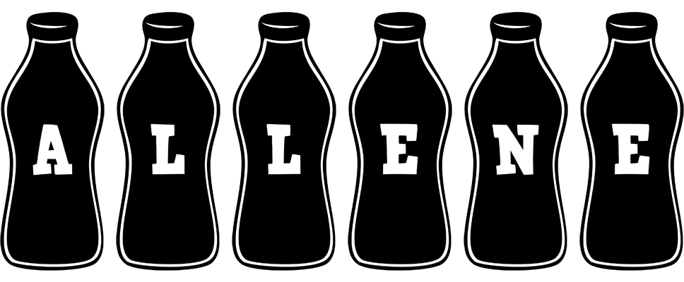 Allene bottle logo