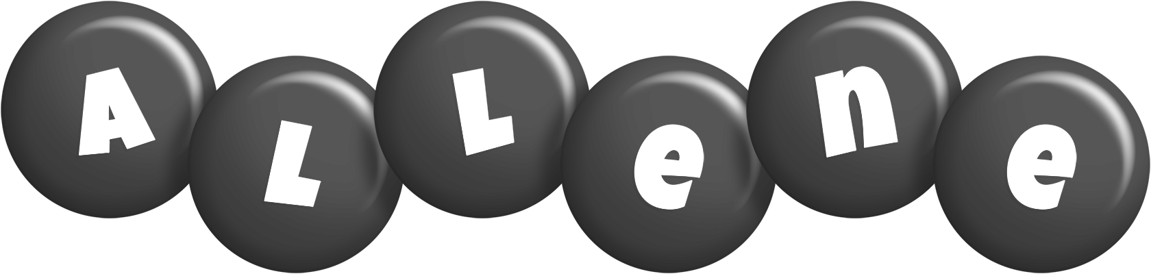 Allene candy-black logo