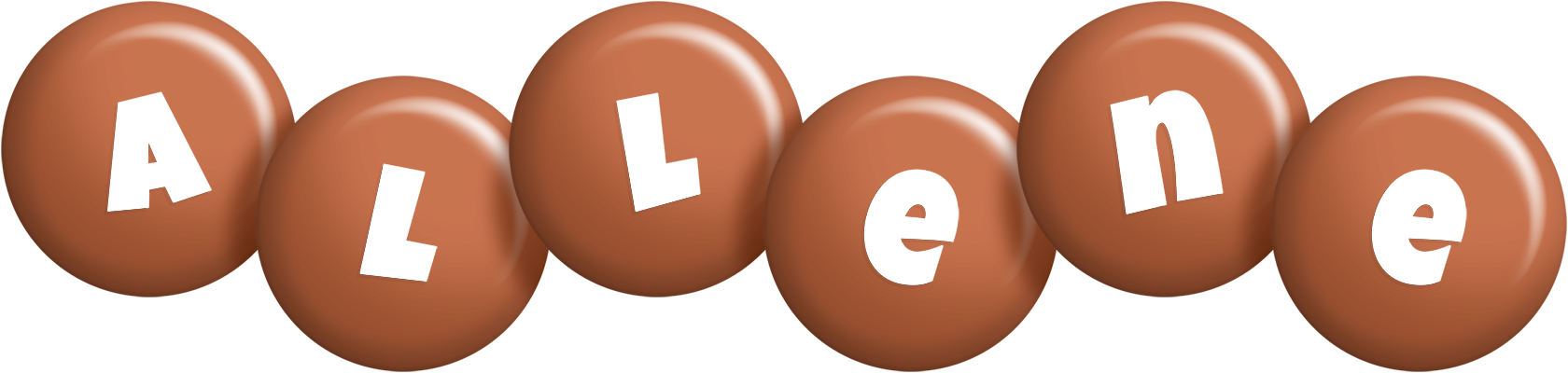 Allene candy-brown logo