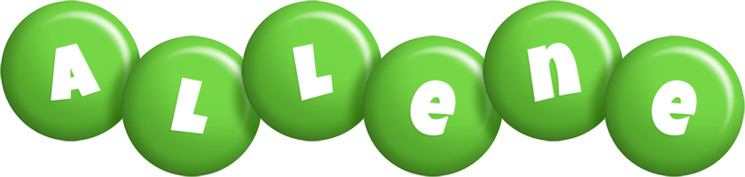 Allene candy-green logo