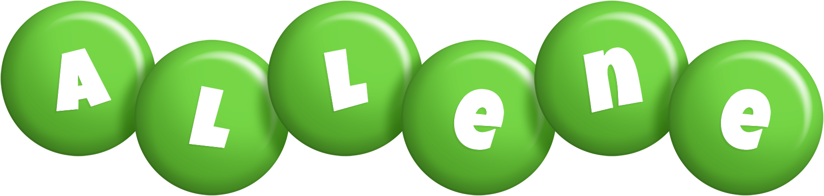 Allene candy-green logo