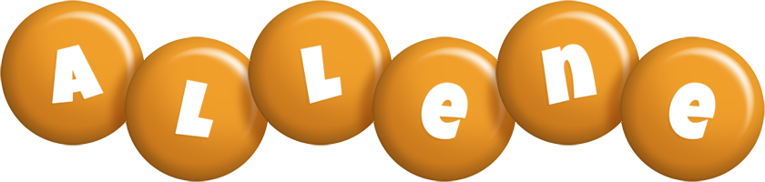 Allene candy-orange logo