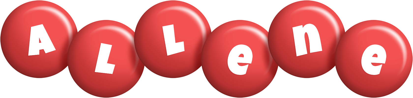 Allene candy-red logo