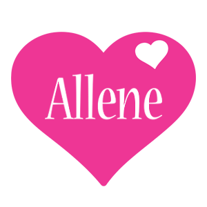 Allene love-heart logo