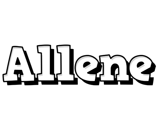 Allene snowing logo
