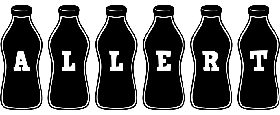 Allert bottle logo