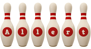 Allert bowling-pin logo