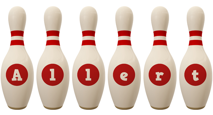 Allert bowling-pin logo