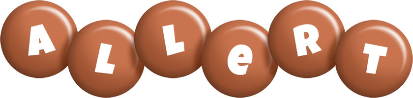 Allert candy-brown logo