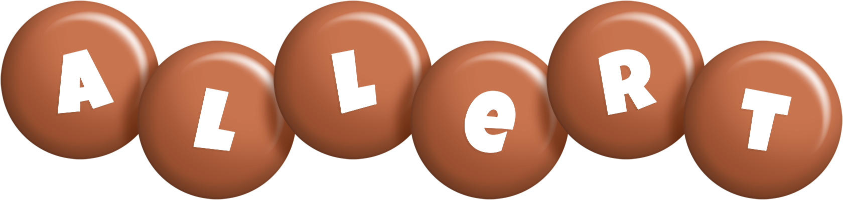 Allert candy-brown logo