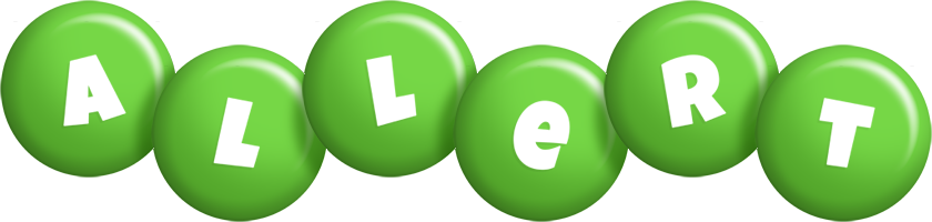 Allert candy-green logo