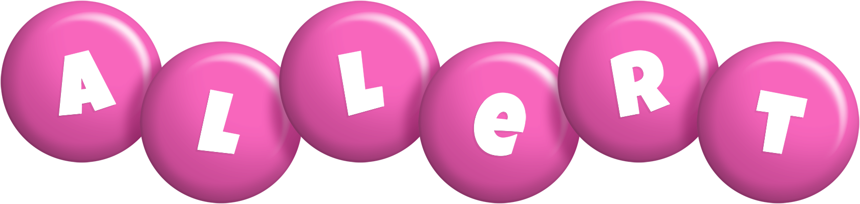 Allert candy-pink logo