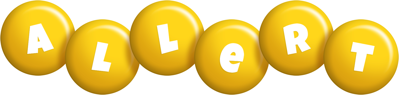 Allert candy-yellow logo