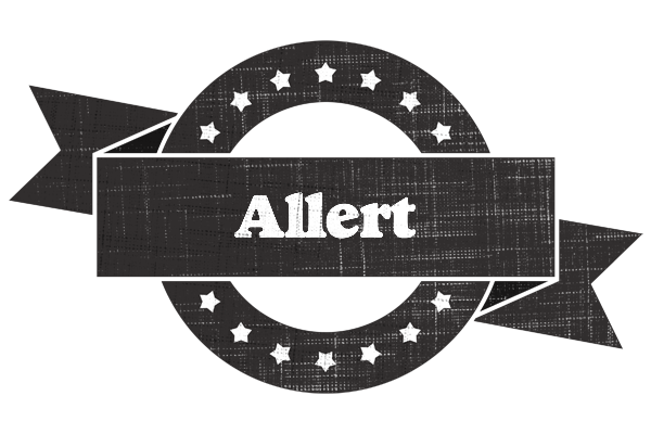 Allert grunge logo