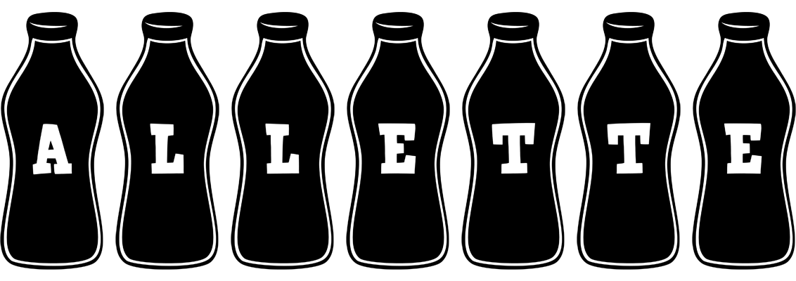 Allette bottle logo