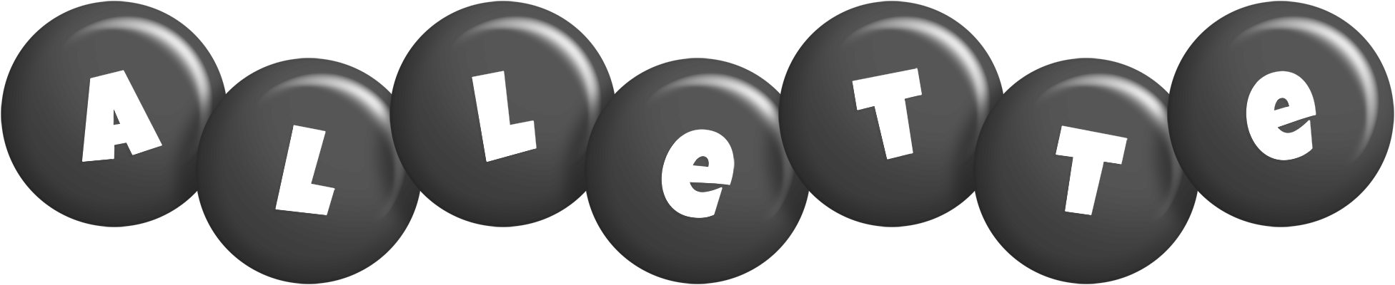 Allette candy-black logo