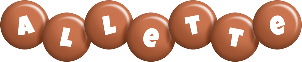 Allette candy-brown logo