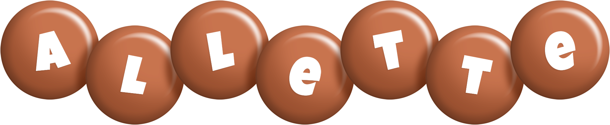 Allette candy-brown logo