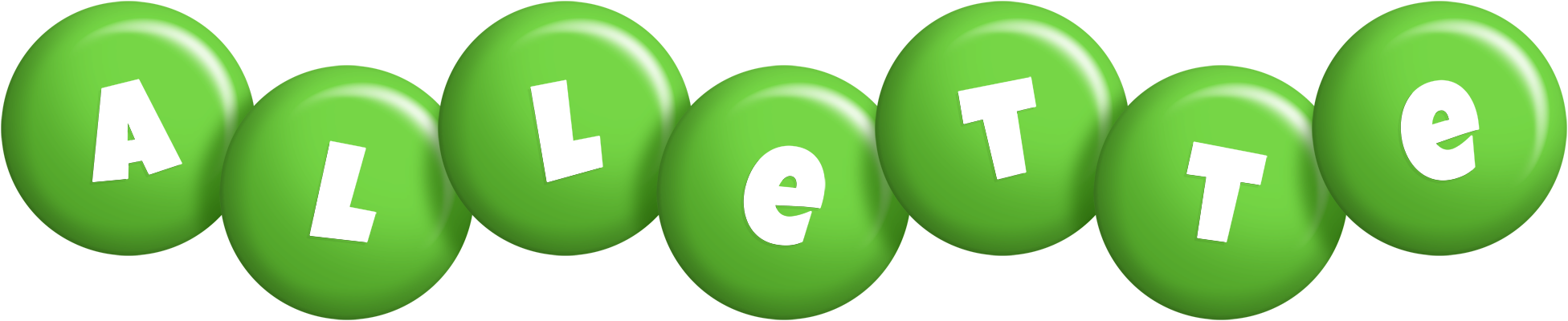 Allette candy-green logo