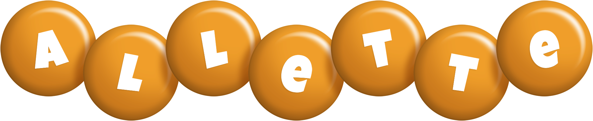 Allette candy-orange logo