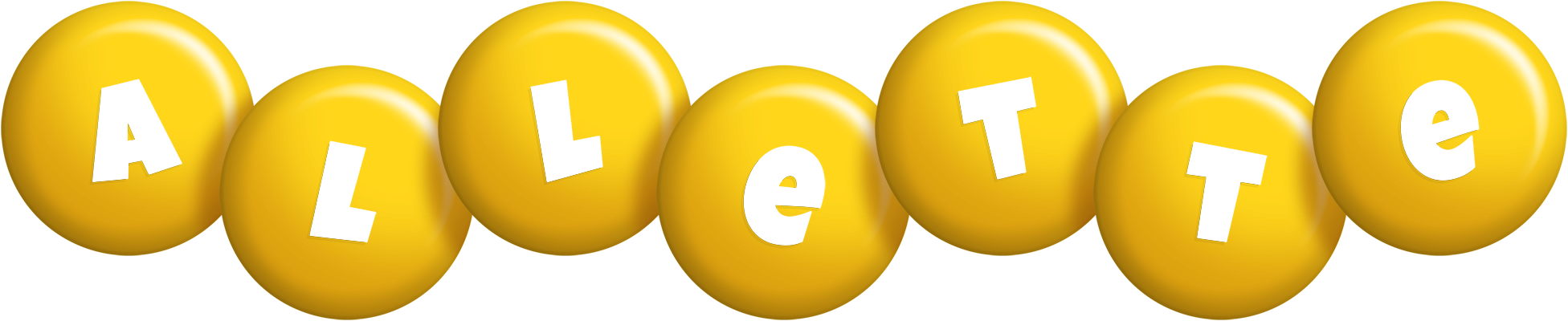 Allette candy-yellow logo