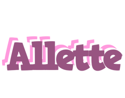 Allette relaxing logo