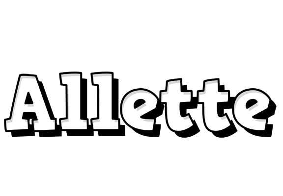 Allette snowing logo