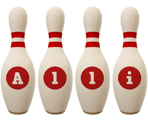 Alli bowling-pin logo