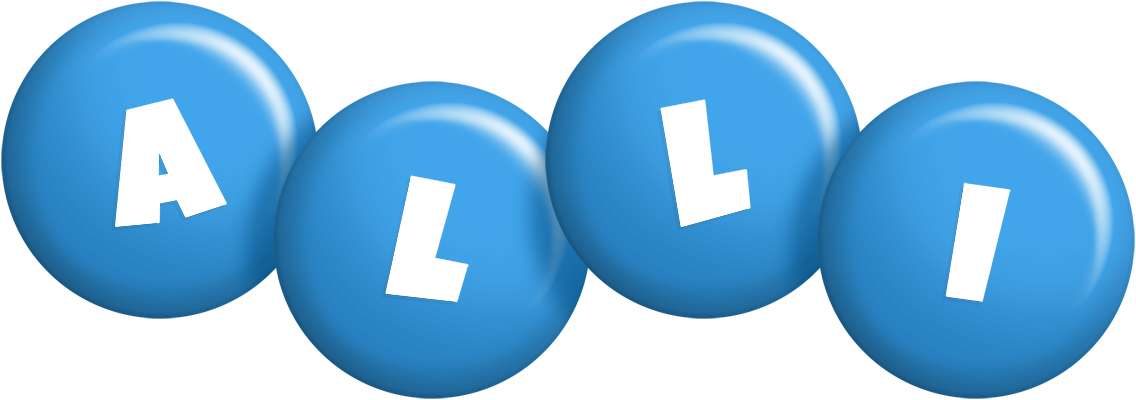 Alli candy-blue logo