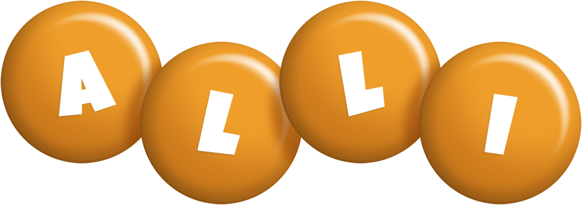 Alli candy-orange logo