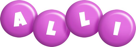 Alli candy-purple logo
