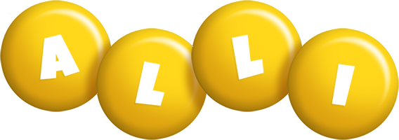 Alli candy-yellow logo