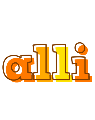 Alli desert logo