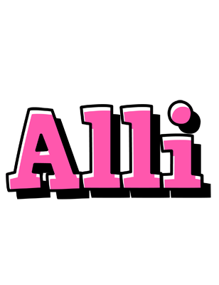 Alli girlish logo