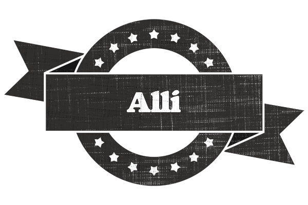 Alli grunge logo