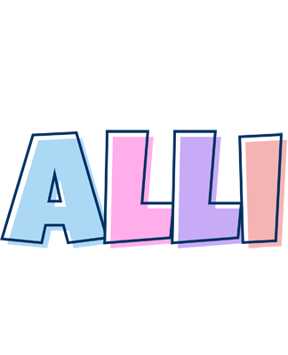 Alli pastel logo