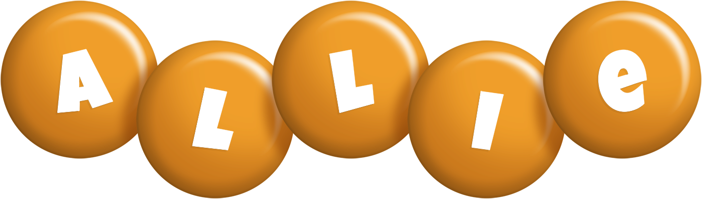 Allie candy-orange logo