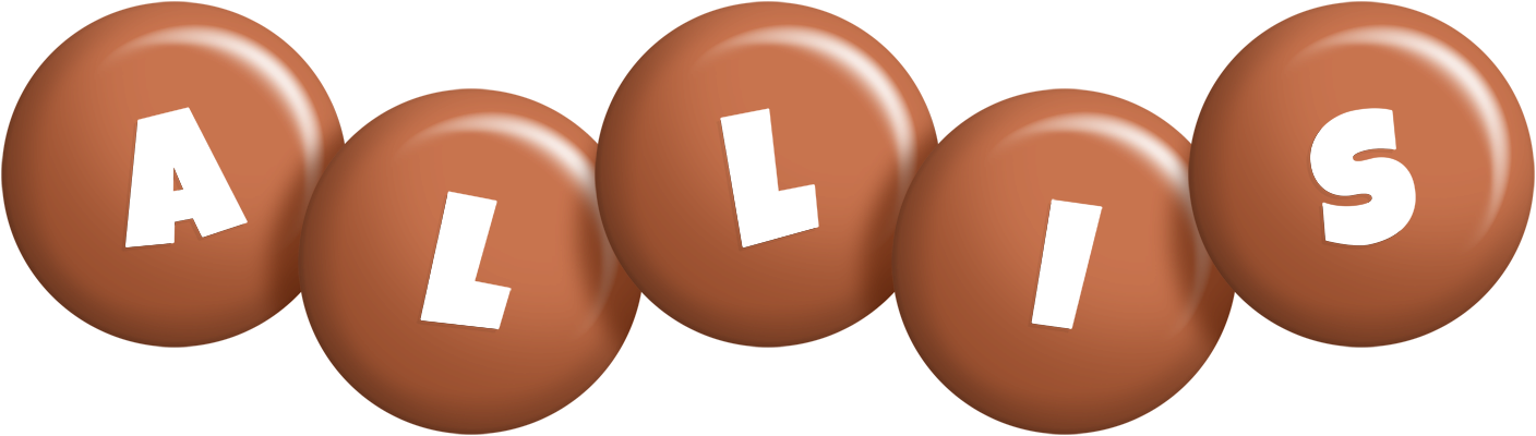 Allis candy-brown logo