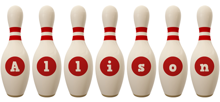 Allison bowling-pin logo