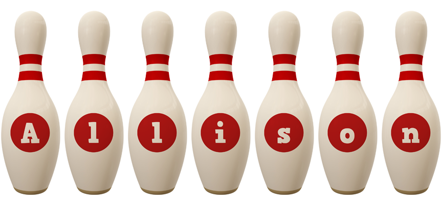 Allison bowling-pin logo